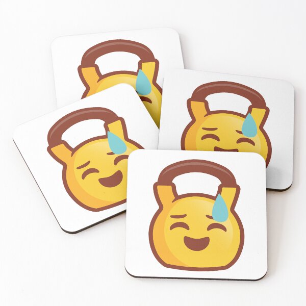 Item preview, Kettlebell Sweating Emoji - Kettlebell gift designed and sold by TeeMonsters.