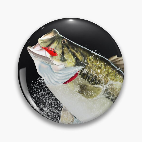 Largemouth Pins and Buttons for Sale