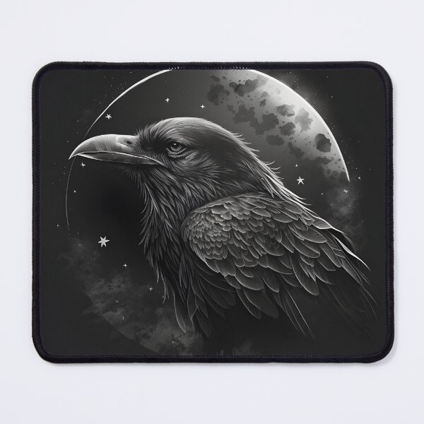 Item preview, Raven by night and moon black designed and sold by FRSquare.