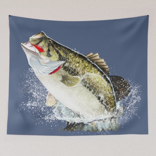 Item preview, Largemouth Bass Jumping designed and sold by Color4Nature.