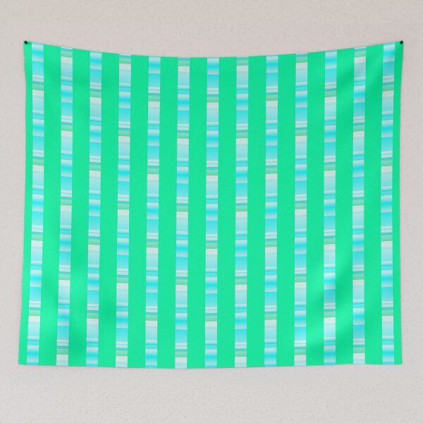 Item preview, Green turquoise color combination | Green turquoise color geometric pattern designed and sold by lausn.