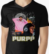 Camiseta para hombre de cuello en v Smokepurpp VINTAGE