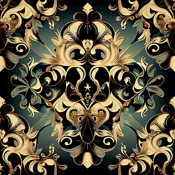 Vorschaubild zum Design Irregular Gothic Baroque Happy Natural Pattern Digital Painting von CodeAndColors