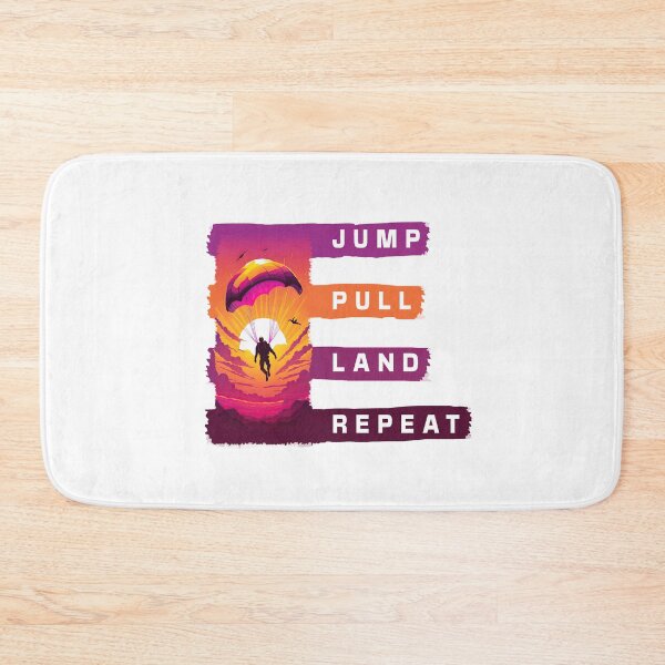 Item preview, Jump, Pull, Land, Repeat - A Parachute Design designed and sold by Mindful-Designs.