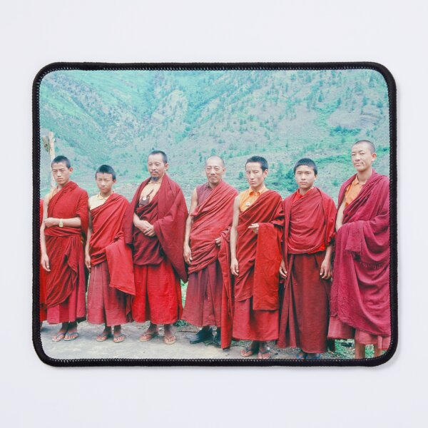 Item preview, 1970s - Monks in Red Robes seen in Bhutan designed and sold by thatwaslife.