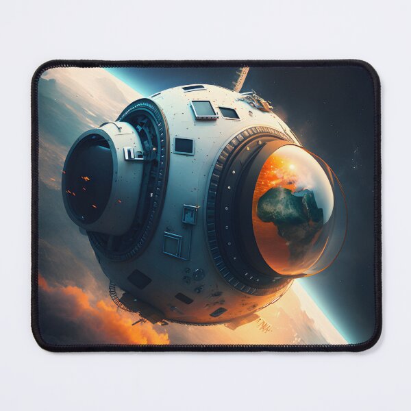 Item preview, Flying space capsule over earth designed and sold by FRSquare.