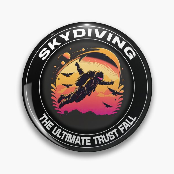 Item preview, Skydiving the ultimate trust fall - A Parachute Design designed and sold by Mindful-Designs.