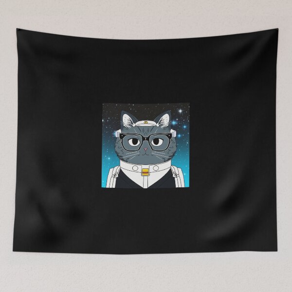 Item preview, Space Starship Intergalactic Diplomat cat - GALACTICATS collection designed and sold by RESToRAPTOR.