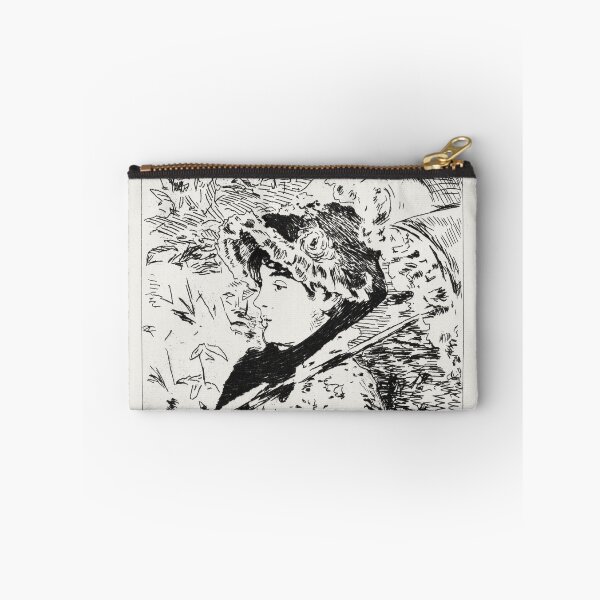 Item preview, Jeanne portrait drawing by Édouard Manet designed and sold by EmeraldeaArt.