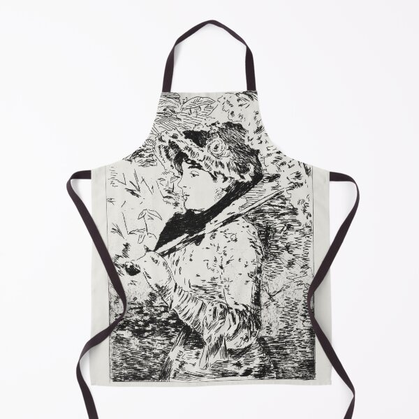 Item preview, Jeanne portrait drawing by Édouard Manet designed and sold by EmeraldeaArt.