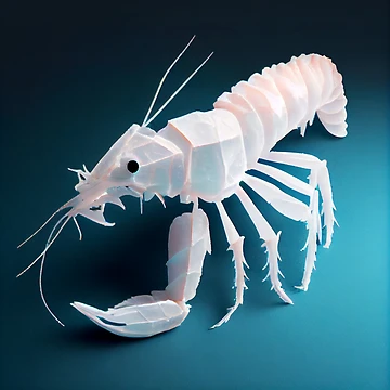 Vorschaubild zum Design A Polymath of Styrofoam Shrimp Digital Painting von CodeAndColors