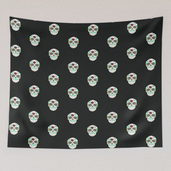 Item preview, love and laugh sugar skull designed and sold by Heather Schmader.