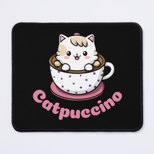 Item preview, CATPUCCINO - cute funny coffee cat designed and sold by KatisDesign.