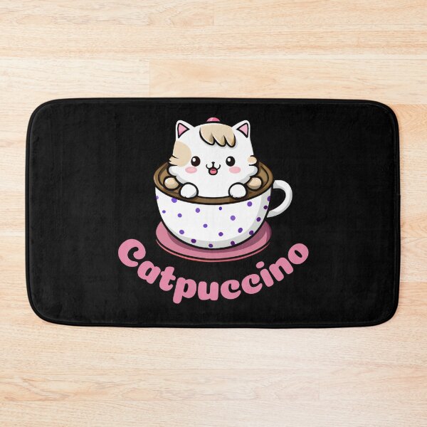 Item preview, CATPUCCINO - cute funny coffee cat designed and sold by KatisDesign.