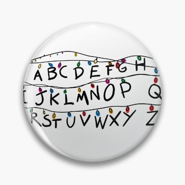 Item preview, Alphabet scene with Christmas lights designed and sold by MinimalMinimus.