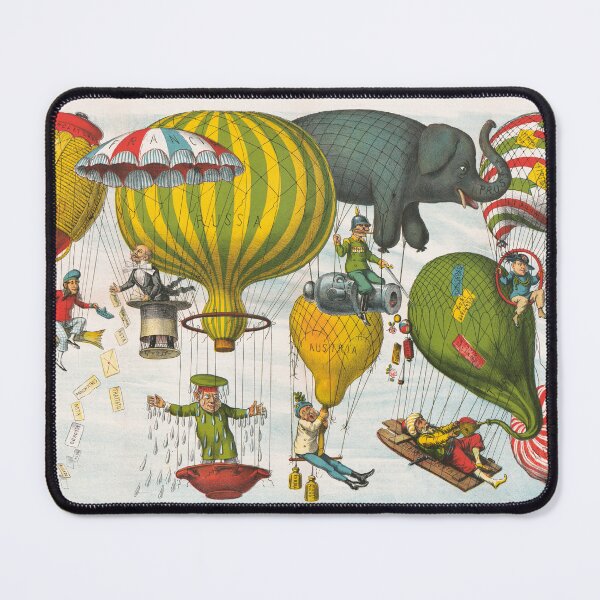 Item preview, Aerostatic magazine (1878) Rivista aerostatica by Augusto Grossi-balloon designed and sold by JaneVirak.