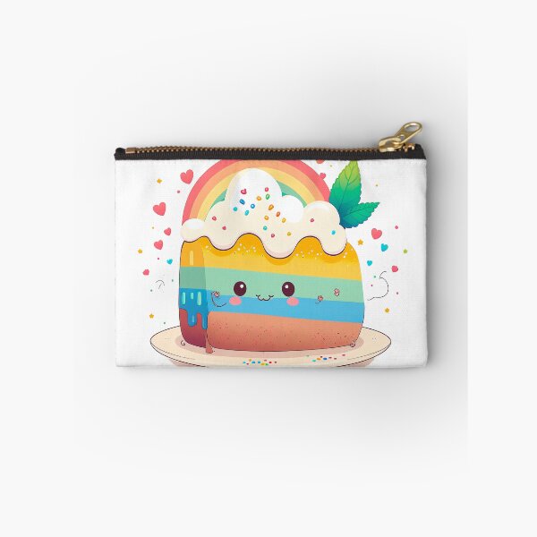 Item preview, Rainbow cake cute chibi kawaii designed and sold by ChibiInstant.
