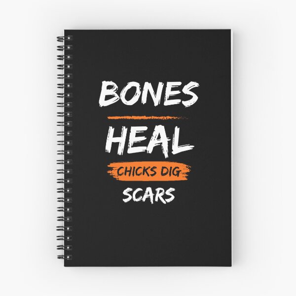 Item preview, Bones Heal, Chicks Dig Scars designed and sold by Andrean Designs.