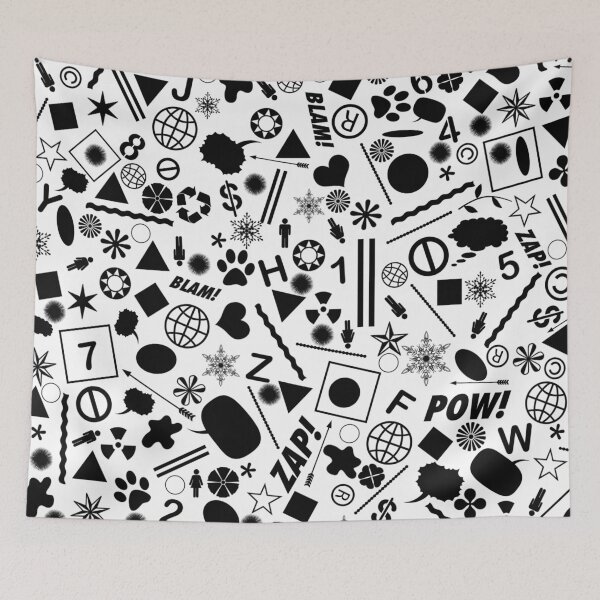Item preview, Bits And Pieces In Black And White designed and sold by Printpix.