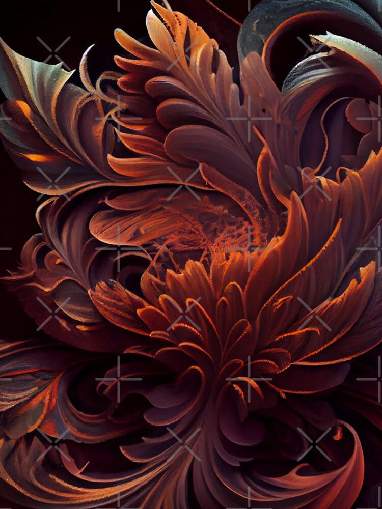 Aperçu 4 sur 4. Coque iPhone avec l'œuvre Turbulent Textured Exotica Digital Painting créée et vendue par CodeAndColors.