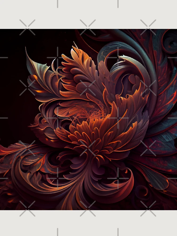 Thumbnail 6 von 6, Premium Oversized Pullover, Turbulent Textured Exotica Digital Painting designt und verkauft von CodeAndColors.