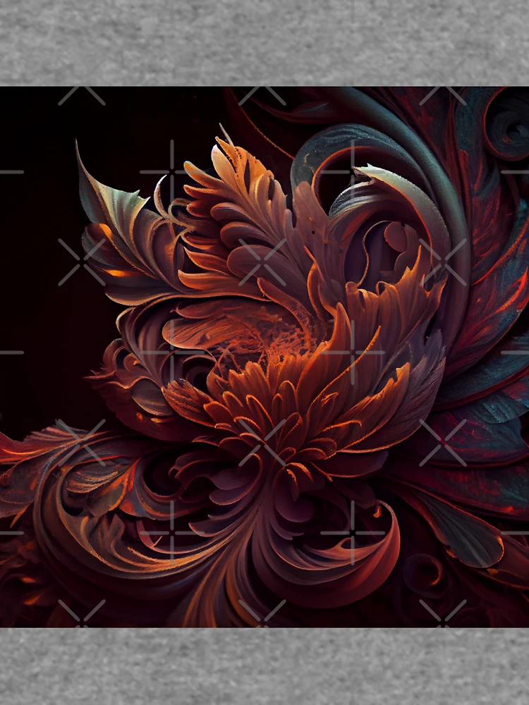 Thumbnail 6 von 6, Leichter Pullover, Turbulent Textured Exotica Digital Painting designt und verkauft von CodeAndColors.