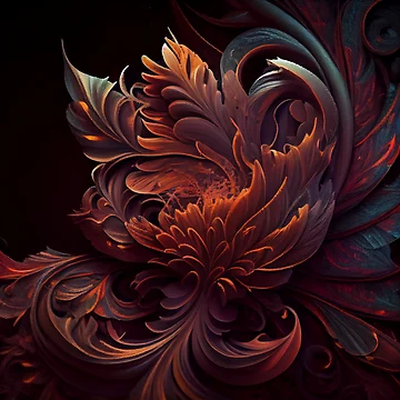 Vorschaubild zum Design Turbulent Textured Exotica Digital Painting von CodeAndColors