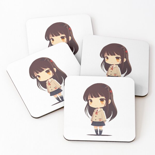 Item preview, Japanese student girl cute chibi kawaii designed and sold by ChibiInstant.