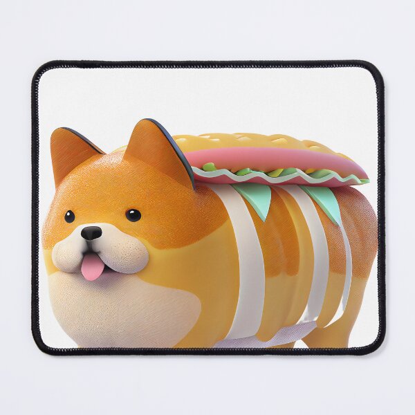 Item preview, MaMe Shiba Inu Hot Dog designed and sold by PlanetDino.