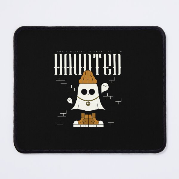 Item preview, Haunted Typography Quote, Cute Ghost Cartoon designed and sold by thedazzlingmonk.
