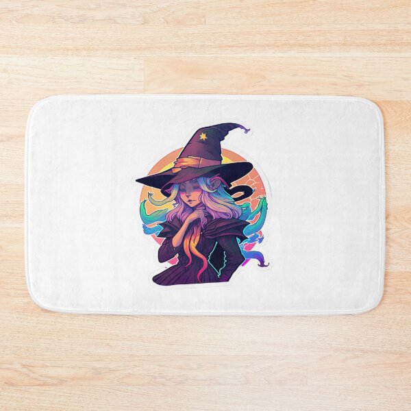 Item preview, Colorful Witch Sticker with James Jean Line Art and Rainbow Highlights designed and sold by kfir marco.