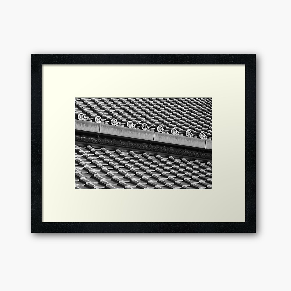Roof Tiles Framed Art Print