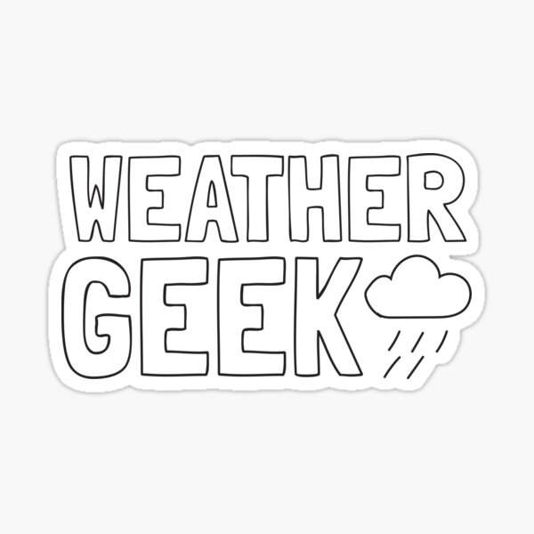 Weather Geek Sticker