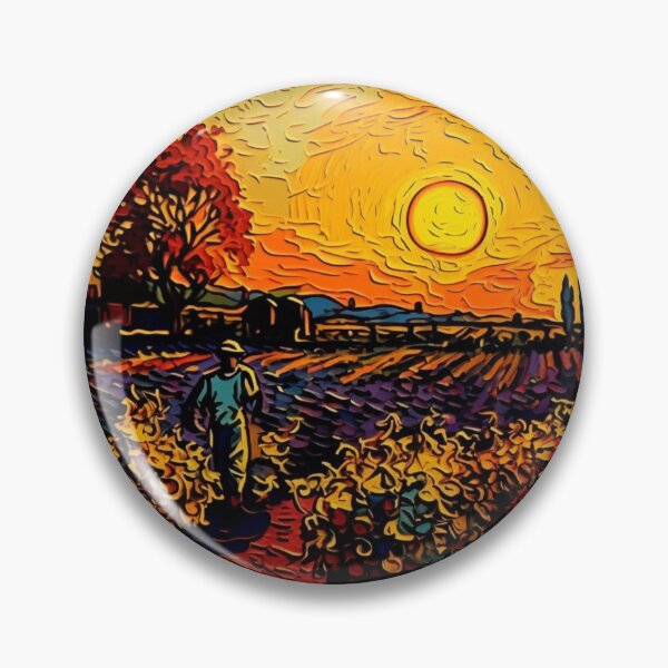 Item preview, Van Gogh Style Art Vibrant Wine Region Vineyard designed and sold by SOMM DIGI ART .
