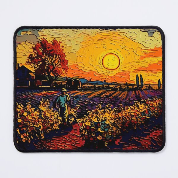 Item preview, Van Gogh Style Art Vibrant Wine Region Vineyard designed and sold by SOMM DIGI ART .