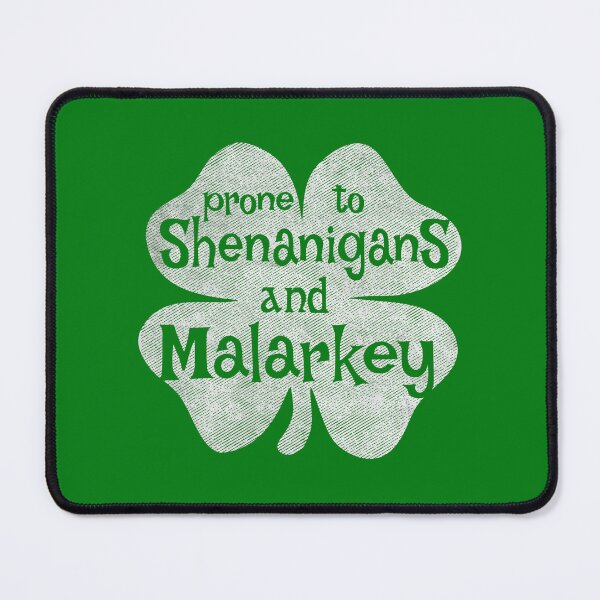 Item preview, Boys St Patricks Day Prone To Shenanigans and Malarkey Shamrock Grunge  designed and sold by alenaz.