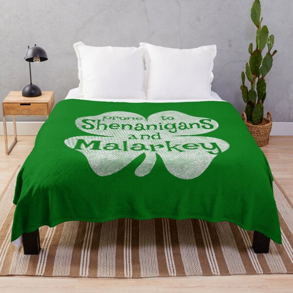 Item preview, Boys St Patricks Day Prone To Shenanigans and Malarkey Shamrock Grunge designed and sold by alenaz.