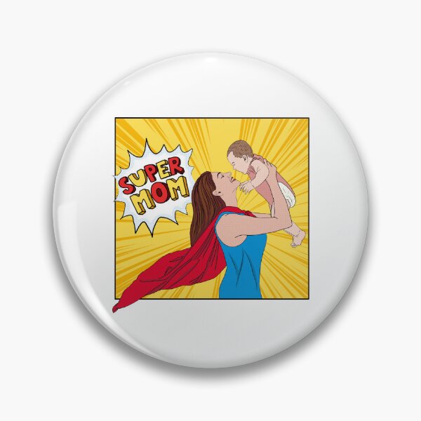 Item preview, Super Mom Pop Art illustration designed and sold by Kalin-Lyfe.