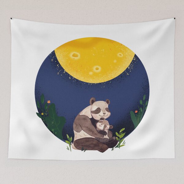 Item preview, Moongazing pandas designed and sold by CreativeStrand.