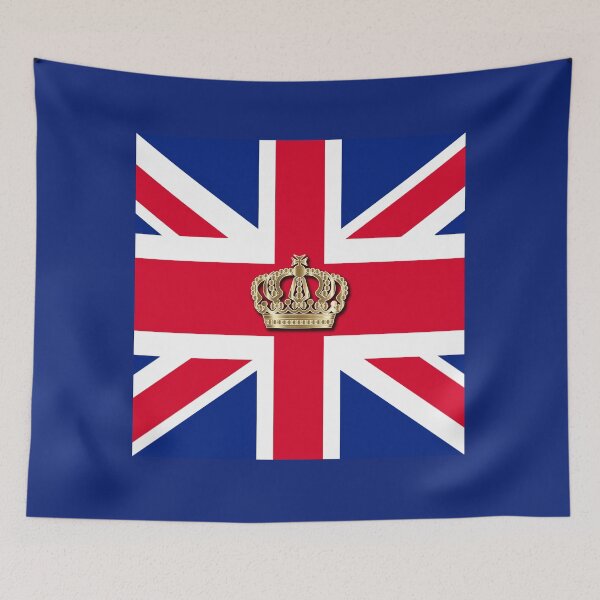 Item preview, British Flag, Union Jack, with Crown to Celebrate the Coronation of King Charles III designed and sold by LindaCooke.