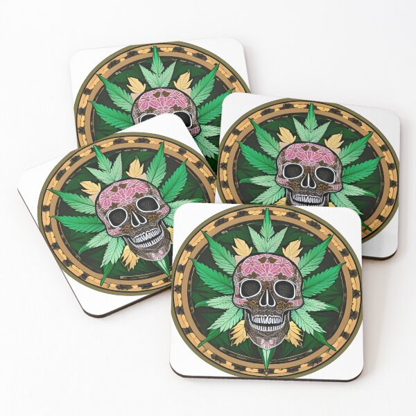 Item preview, Nice Skull with Weed leaf  designed and sold by Artvengers-nl.