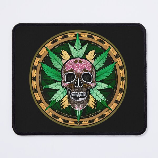 Item preview, Nice Skull with Weed leaf  designed and sold by Artvengers-nl.