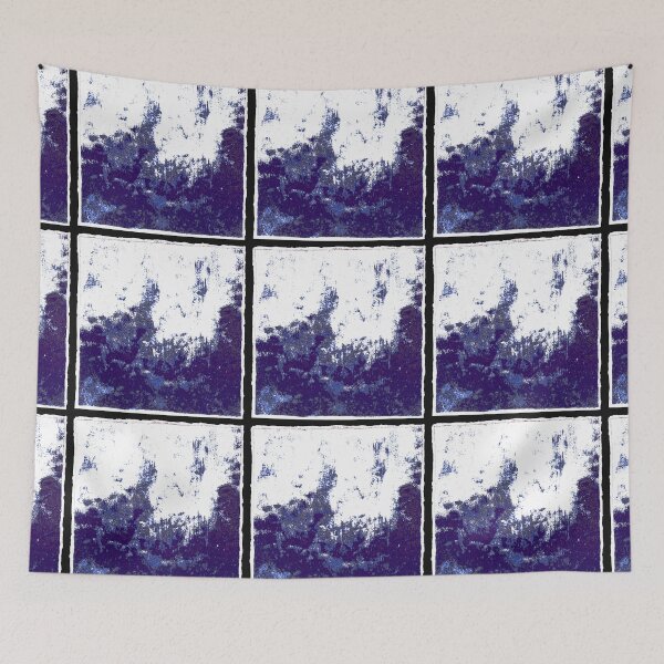 Item preview,  Citywave through Window in Navy with White foam designed and sold by BlackArtichoke.
