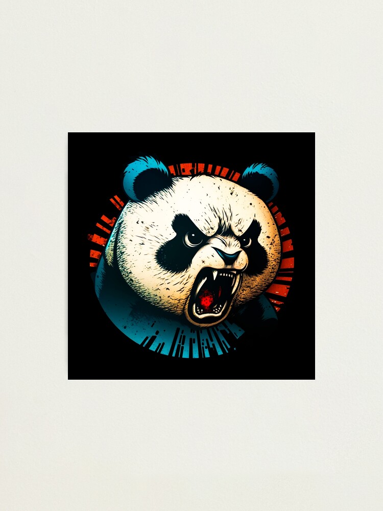 Angry Panda Poster Painting canvas store 24*36inch