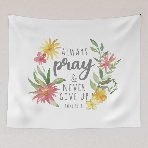 Item preview, Always Pray And Never Give Up Gray designed and sold by amazingjoy.
