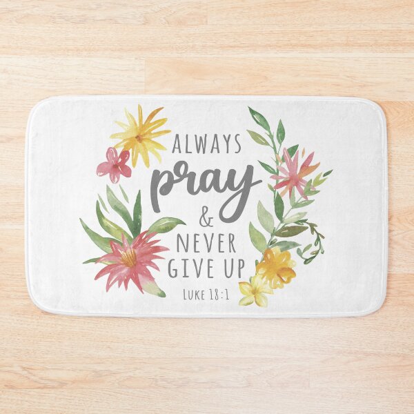 Item preview, Always Pray And Never Give Up Gray designed and sold by amazingjoy.