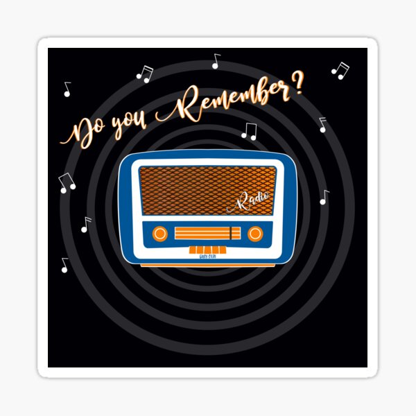 Vintage Radio Lover Sticker