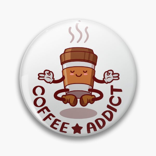 Item preview, Coffee cup cartoon character, Coffee addict. designed and sold by Tony J.