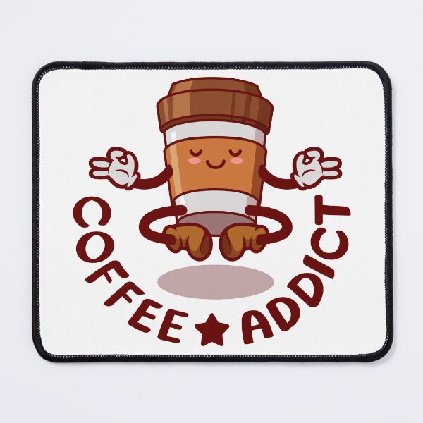 Item preview, Coffee cup cartoon character, Coffee addict. designed and sold by Tony J.
