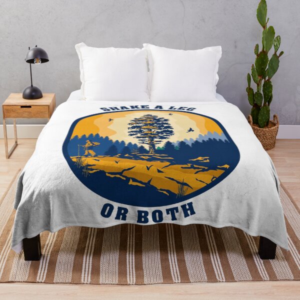 Item preview, Shake a leg or both funny hiking quote outdoor activity mountain lover designed and sold by HomeCoquette.